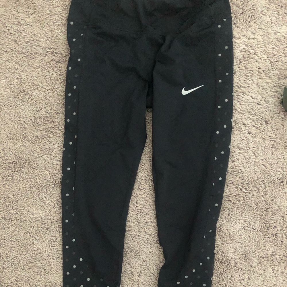Nike dry fit polka dot leggings